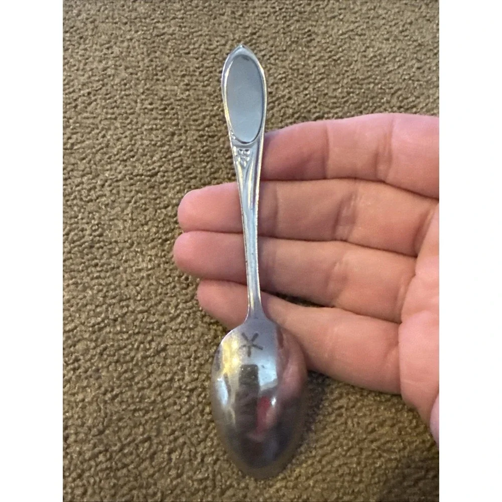 Vintage Iowa State Mini Spoon Silver Tone (TD)